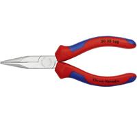 Knipex 30 25 140 pour lélectronique et la mécanique de précision Pince plate à becs ronds droite Acier magnétique Chrome-Vanadium 140 mm