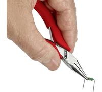 Knipex 35 21 115 pour l'électronique et la mécanique de précision Pince plate à becs ronds droite Acier à outils 115 mm