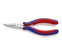 Knipex 35 82 145 pour l'électronique et la mécanique de précision Pince plate à becs ronds coudée à 45° Acier à outils 145 mm