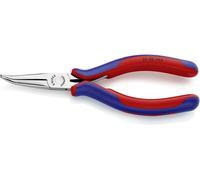 Knipex 35 82 145 pour l'électronique et la mécanique de précision Pince plate à becs ronds coudée à 45° Acier à outils 145 mm