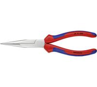 Knipex 38 15 200 pour l'électronique et la mécanique de précision Pince plate à becs ronds droite Acier électrique Vanadium 200 mm