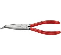 Knipex 38 21 200 pour lélectronique et la mécanique de précision Pince plate à becs ronds coudée à 40° Acier électrique Vanadium 200 mm
