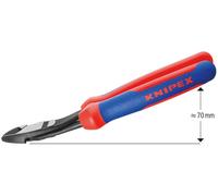 KNIPEX 74 22 200 Pince coupante de côté à forte démultiplication avec gaines ...