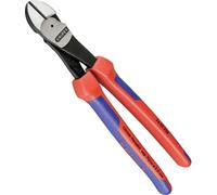 Knipex 740-2250 Pince coupante latérale de force. 250mm Poignées à paroi épaisse 2 couleurs, rouge/bleu/gris argenté