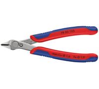 KNIPEX Electronic Super Knips® Pince coupante diagonale pour l'électronique, 125 mm, fil doux (cuivre) max. 1,6 mm, fil mi-dur max. 1 mm, 78 03 125