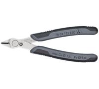 KNIPEX 78 03 125 ESD Electronic Super Knips® ESD avec gaines bi-matière 125 mm