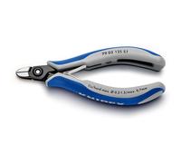 KNIPEX 79 02 125 S1 Pince coupante latérale de précision pour l'électronique, par ex. pour ouvrir les connecteurs de câbles en plastique avec gaines multicomposants brunies 125 mm