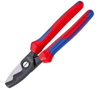 Knipex 95 12 200 Ciseaux À Câble - Lame Double Poignée Multi-Component 200Mm