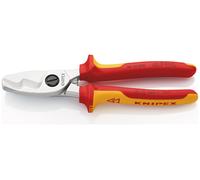 KNIPEX 95 16 200 Coupe-câbles à double tranchants isolées par gaines bi-matiè...