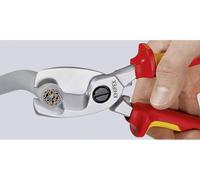 Knipex Coupe-câbles à double tranchants chromée isolées par surmoulage, certifiées VDE 200 mm, 95 17 200