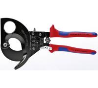 Knipex Coupe-câbles à cliquet noire laquée, avec gaines bi-matière 280 mm (carte LS/blister) 95 31 280