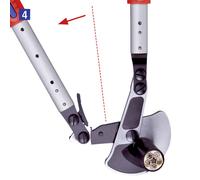 Knipex Coupe-câbles, à cliquet, avec bras télescopiques Knipex Quantité:1