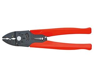 KNIPEX 97 32 225 Pince à sertir brunie avec gaines en plastique 225 mm