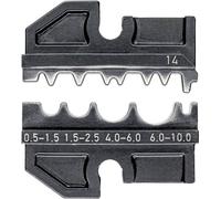 Knipex 97 49 14 Matrice à sertir pour connecteurs à sertir non-isolés, pour connecteurs de jonction non-isolés, pour raccords à
