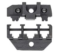 Knipex 97 49 70 Matrice à sertir pour connecteur modulaire (western) RJ10, RJ11, RJ12, RJ45 adapté pour marque (pinces) Knipex 97