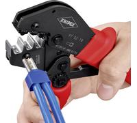 Knipex Pince à sertir également pour prise à deux mains brunie, gainées en plastique antidérapant 250 mm 97 52 18