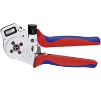 Knipex Pince à sertir à quatre points pour contacts tournés chromée, avec gaines bi-matière 250 mm 97 52 65 DG A