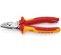 KNIPEX 97 78 180 T Pince à sertir pour embouts de câble isolées avec gaines b...
