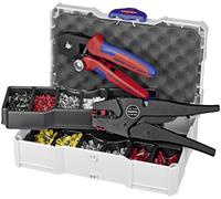 Knipex 97 90 10 97 90 10 Pince à sertir pour embouts de câble 0.08 à 10 mm² pince à dénuder incluse, avec assortiment dembouts dans une mallette