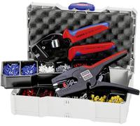 Knipex Assortiments de sertissage, Pour les embouts de câbles avec colliers en plastique Knipex Quantité:1