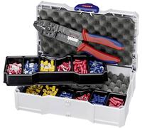 Knipex 97 90 26 Set d'outils de sertissage 301 pièces pour cosses isolées, pour connecteurs enfichables isolés 1.5 à 6 mm²