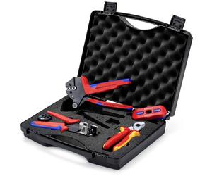 Knipex 97 91 04 V03 pince à sertir, pour professionnels, pour pinces Mallette à outils équipée (l x H x P) 280 x 80 x 280 mm