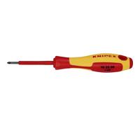 Knipex 98 25 00 VDE Tournevis cruciforme PZ 0 Longueur de la lame: 60 mm DIN EN