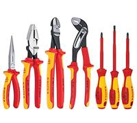 Knipex 989826us Ensemble de 7 isolé 1000 V Haute Levier Pince coupante, et de Commercial Outil de tournevis