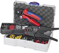 Knipex 97 90 10 Pince à sertir pour embouts de câble 0.08 à 10 mm² pince à dénuder incluse, avec assortiment d'embouts dans une