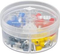 Assortiment d'embouts simples Knipex 97 99 907 4 mm² partiellement isolé gris, jaune, rouge, bleu 100 pc(s)