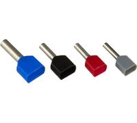 Assortiment d'embouts simples Knipex 97 99 907 4 mm² partiellement isolé gris, jaune, rouge, bleu 100 pc(s)
