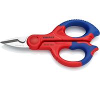 Knipex Ciseaux d’électricien avec gaines bi-matière, renforcées de fibres de verre 160 mm, 95 05 155 SB