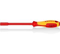 Knipex Clé à douilles avec poignée de tournevis brunie, poignée isolante bi-matière, certifiée VDE 232 mm 98 03 06