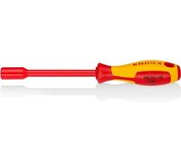 Knipex Clé à douilles avec poignée de tournevis isolées par gaines bi-matière, certifiées VDE 237 mm, 98 03 10