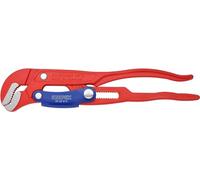 Knipex Clé serre-tubes en S avec réglage rapide revêtement, 83 60 010 | Poudre, rouge 330 mm