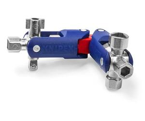Knipex Clé universelle JointKey Quadro pour systèmes, 00 11 06 V04 | Standard de fermeture 63 mm