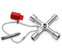 Knipex - Clé universelle pour armoires de commande 00 11 03 - 76 mm pour fermetures standard