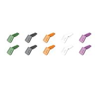 Knipex Clips ColorCode 00 61 10 C V02 – pour marquage de pince, mélange de couleurs, 10 pièces
