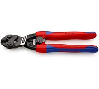 Knipex CoBolt® Coupe-boulons compact noire atramentisée, avec gaines bi-matière minces 200 mm (carte LS/blister) 71 32 200 SB