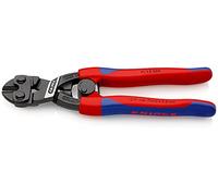 Knipex CoBolt® Coupe-boulons compact noire atramentisée, avec gaines bi-matière minces 200 mm (carte LS/blister) 71 12 200 SB
