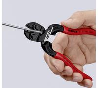 Knipex Coupe-boulons CoBolt S compact 160 mm – tranchant évidé, gainé plastique – 71 31 160