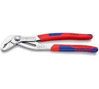 KNIPEX Cobra® Pince multiprise, chromée, 250 mm, écrous jusqu'à 46 mm, tuyaux jusqu'à 52 mm, réglage fin par bouton pression, autobloquante, 87 05 250