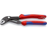 KNIPEX Cobra Pince multiprise de pointe en blister avec gaines bi-matière, avec œillet intégré pour fixation d’un, 87 02 180 T BK