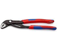 KNIPEX Cobra Pince multiprise de pointe en blister avec gaines bi-matière, avec œillet intégré pour fixation d’un, 87 02 250 T BK