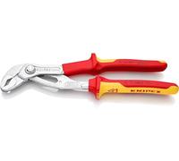 KNIPEX Cobra VDE Pince multiprise de pointe, isolée sur carte LS chromée isolées par gaines bi-matière, certifiées VDE 250 mm, 87 26 250 SB