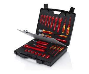 Knipex Coffret standard, 26 outils, avec outils isolés pour travailler sur des installations électriques Knipex Quantité:1