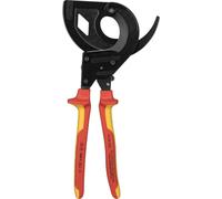 Knipex coupe-câble longueur 320mm VDE fonction cliquet. Largeur de travail 60mm avec gaines à 2 composants - 95 36 320