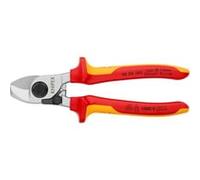 Knipex Coupe-câbles avec ressort d'ouverture chromée, isolées par gaines bi-matière, certifiées VDE 165 mm 95 26 165