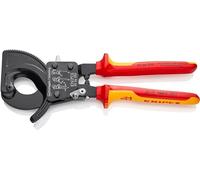 Knipex 95 36 250 Coupe-câble à cliquet Adapté pour (technique d'isolation) câbles en alu et en c