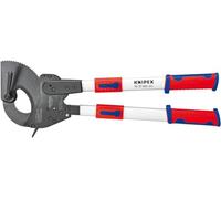 Knipex Coupe-câbles à cliquet avec bras télescopiques avec poignées multimatières 630 mm, 95 32 060